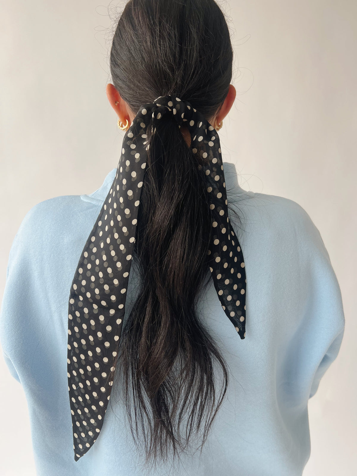 Piper & Scoot The The Dylan Scarf Tie in Black + White