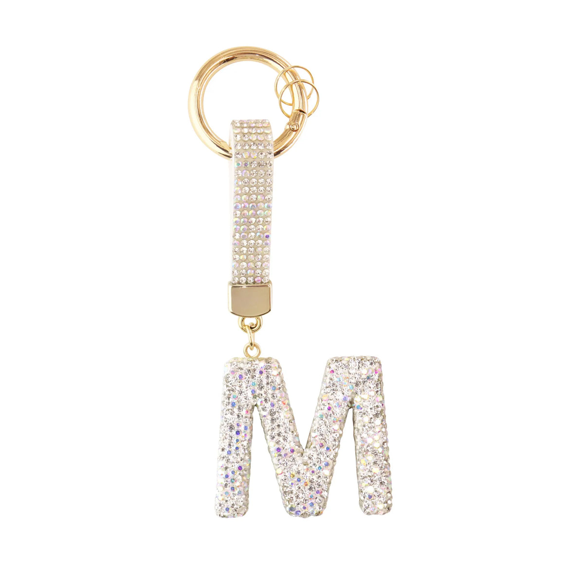 Sparkle Initial – Bag Charm (Silver)